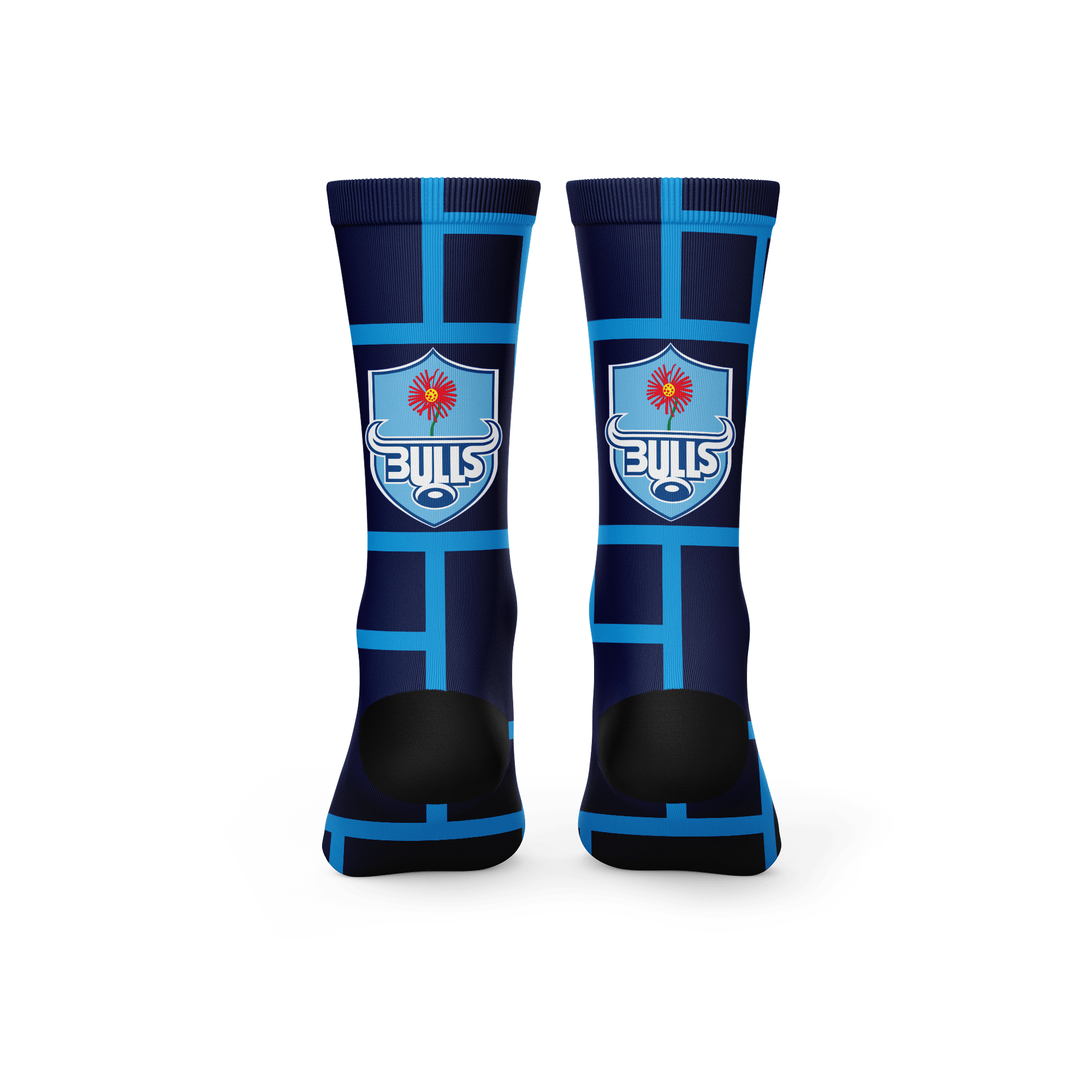 botthms Bulls Square Socks Crew Socks